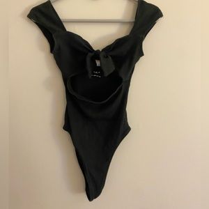 Urban outfitters tie front bodysuit